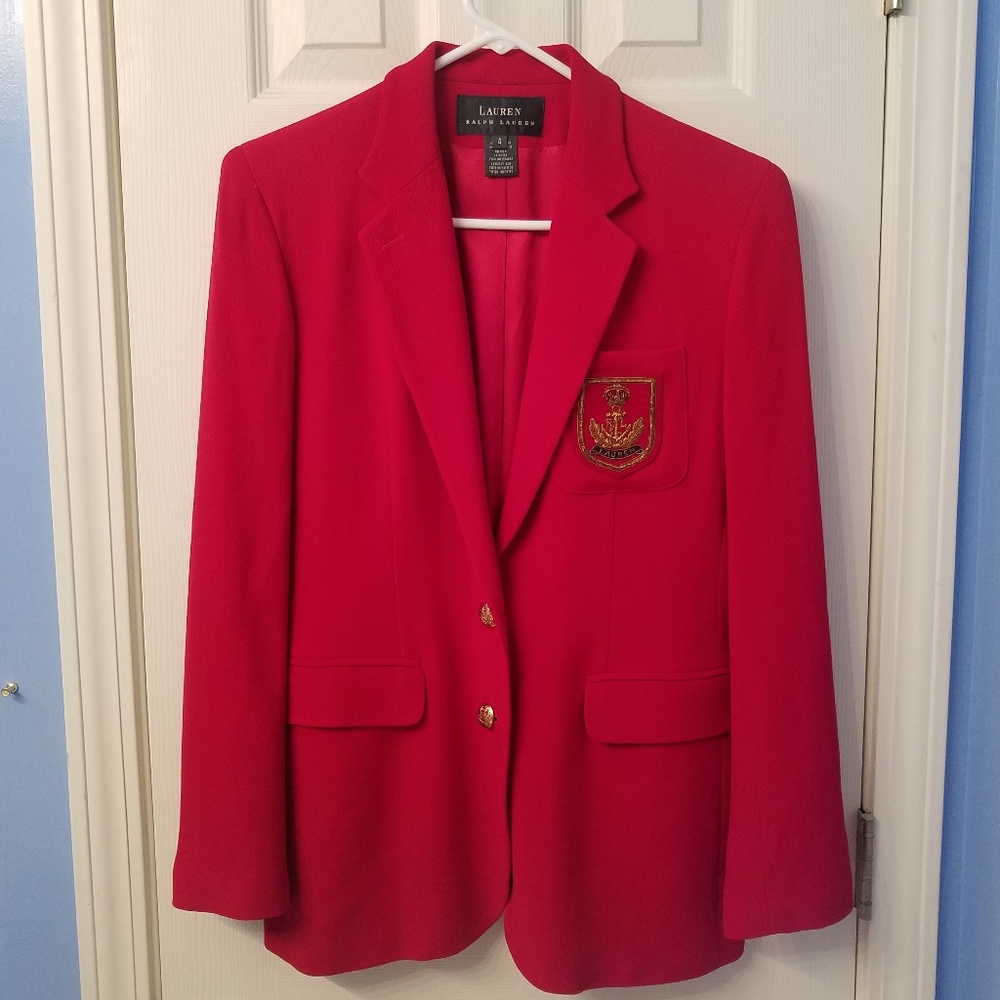 Lauren Ralph Lauren Vintage Crest Blazer (Size 4)